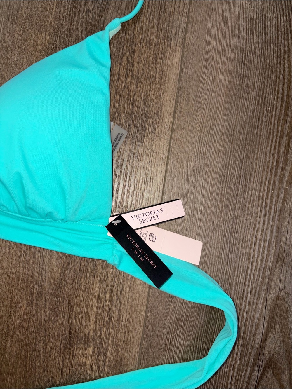 Victoria's Secret Turquoise Triangle Bikini Top